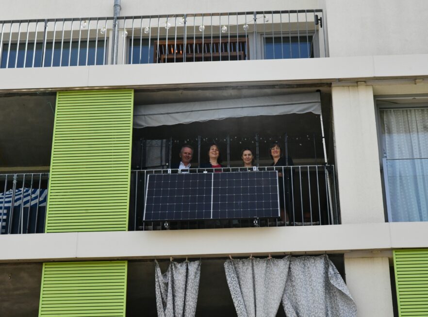 balkon-Solaranlage