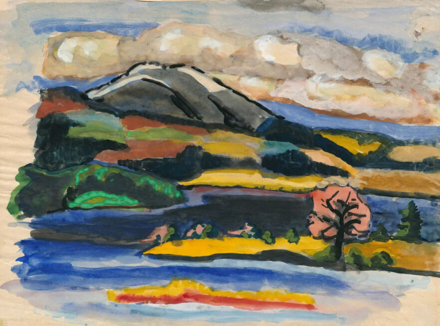 Gunta Stölzl, o. T. (Landschaft mit Bergen), 1915/1919